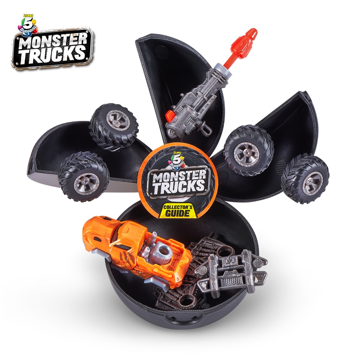 5 Surprise Monster Trucks - Mystery Surprise Capsule - by Zuru