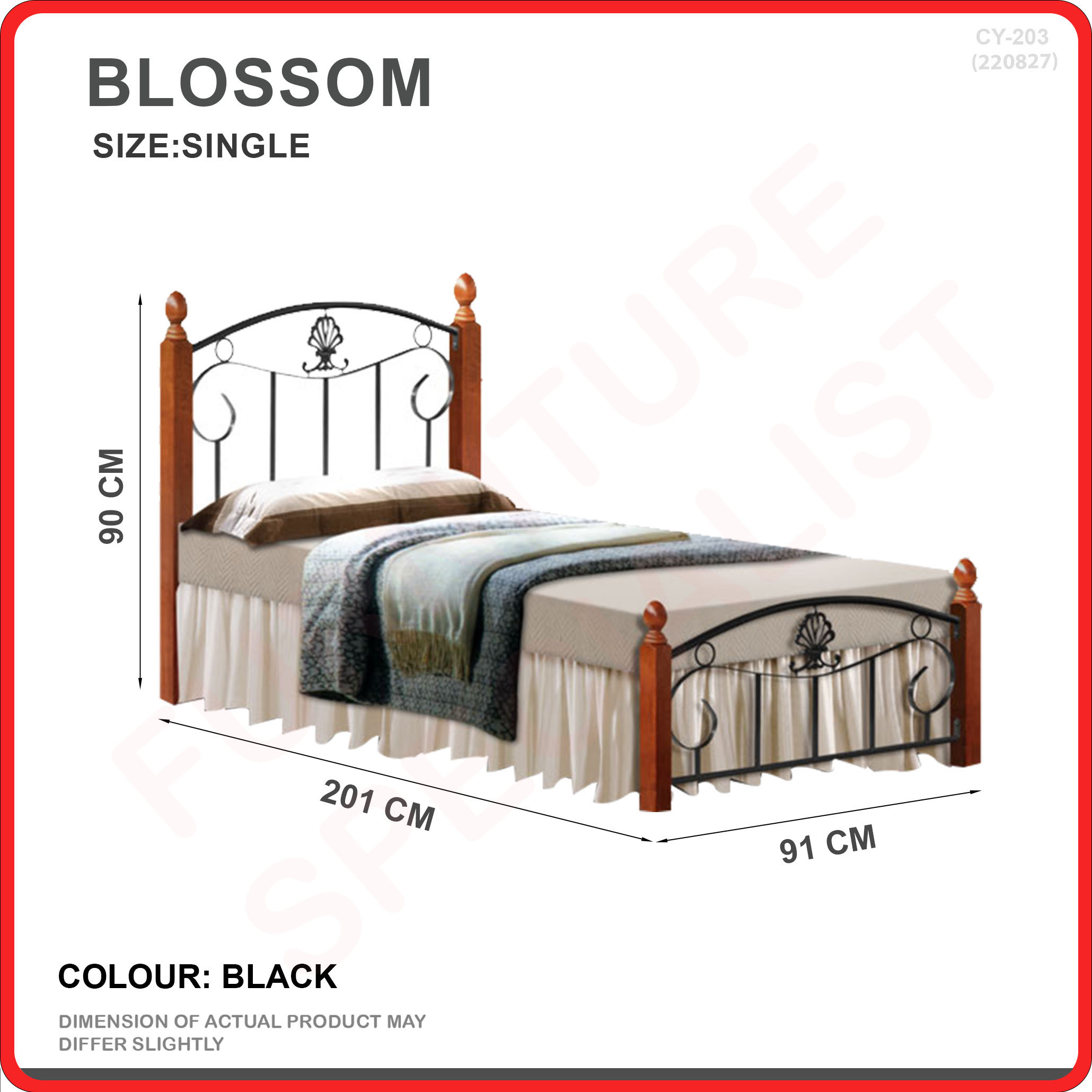 [Bulky]Furniture Specialist BUDGET METAL BED FRAME (SINGLE/ SUPER SINGLE/ QUEEN/ KING SIZE AVAIL)