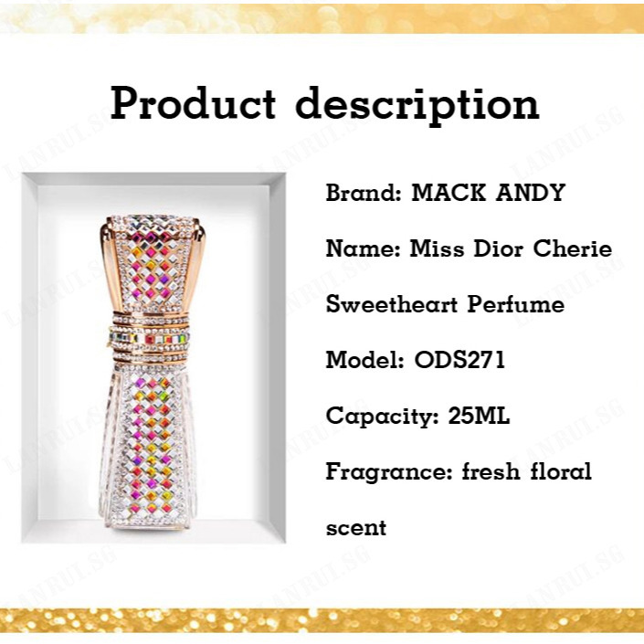 Lanrui Butterfly Love Luxury Lady Perfume Sensual Fruity and Longlasting Fragrance