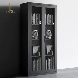 EZCARAY 2-Door Steel Swing Door Display / Filing Cabinet - S800