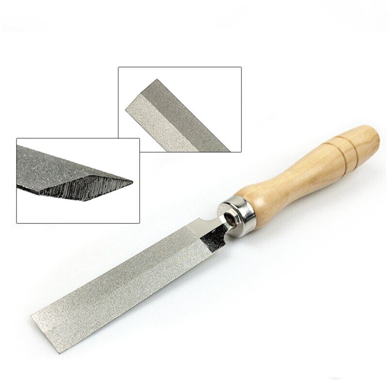 Diamond Feather File Blade Shaped Wood Carving Metal Glass Sharpener 3" 4" 5"