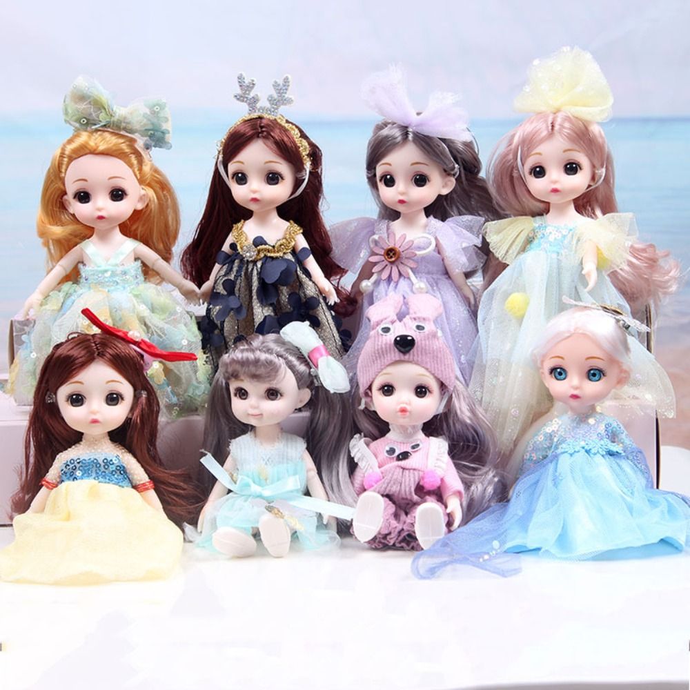 KIRIN Diy Toy Child Toys Princess Dolls Model Clothes Dress Up Gift Articulated Doll Princess Dolls Toys Toy Set Molly Girls' Doll Mini Multi Joint Doll Movable Jointed Princess Dolls