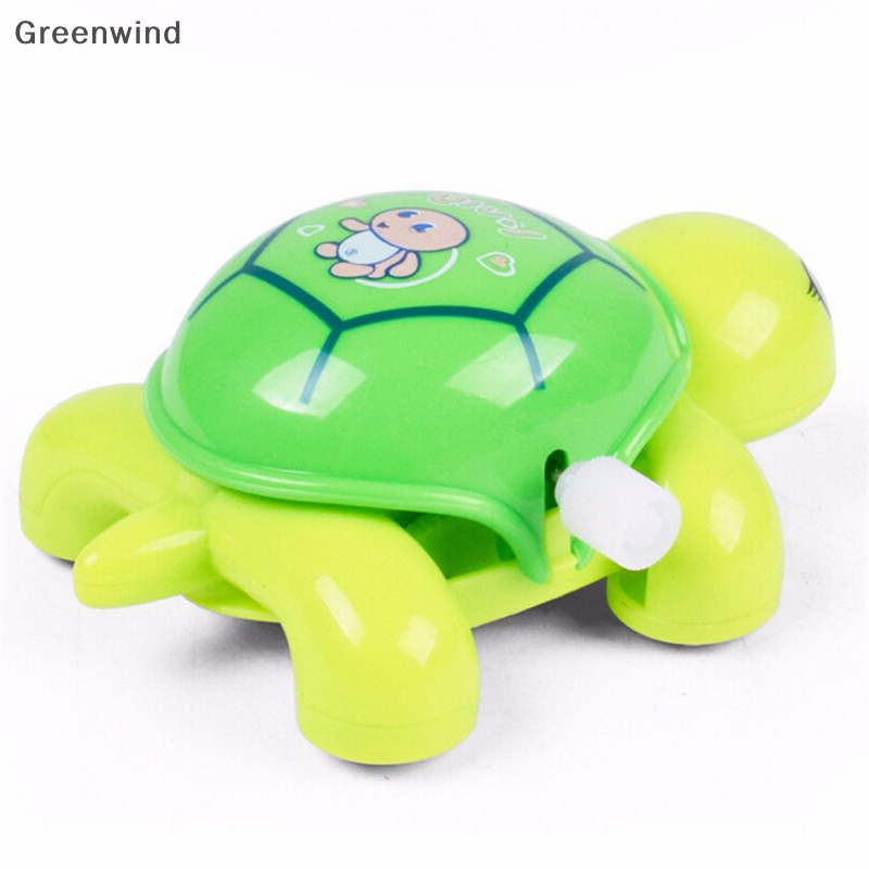 【Greenwind】 Animal Clockwork Tortoise Baby Turtles Toys Infant Crawling Wind Up Toy,