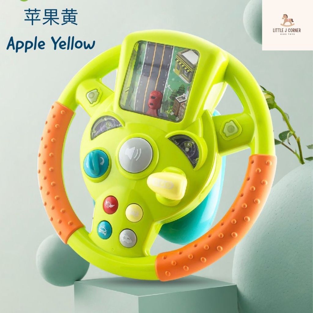 [READY STOCK]Kids Toys Simulation Steering Wheel Toy Car Driving Toy with Light & Music Toddler Toys Children Toys