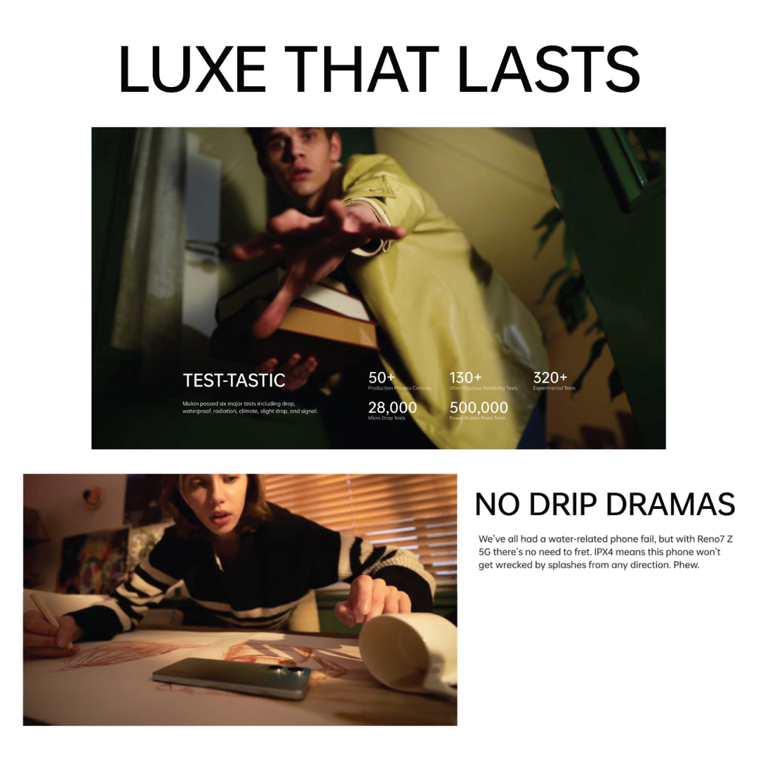 OPPO Reno7 Z 5G / NFC Capable /33W SuperVOOC/ 4500mAh Battery / 8GB + 128GB / 2 Years Local Warranty