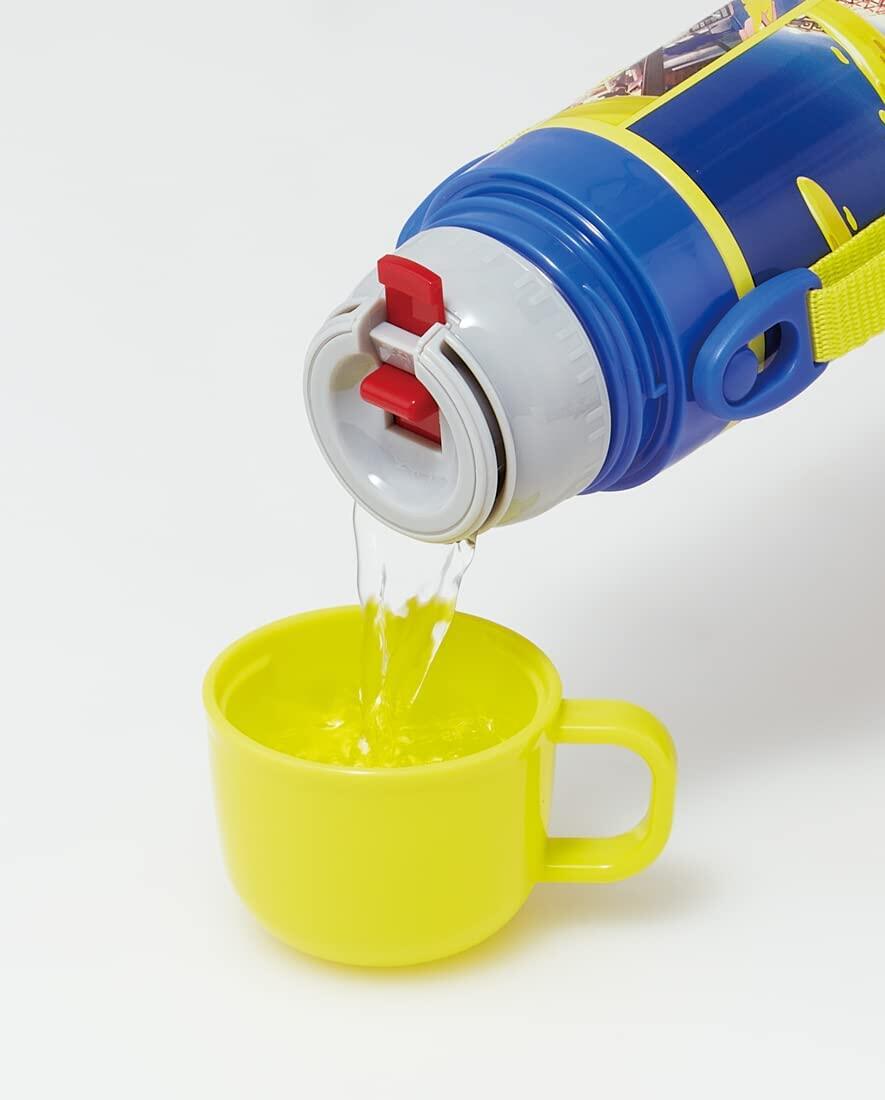 [JP] Skater Water Bottle 430ml Splatoon 3 Children's Straight Drinking Cup 2WAY with Cup Stainless Steel SKDC4-A[Direct Shipping from Japan 100%Authentic]