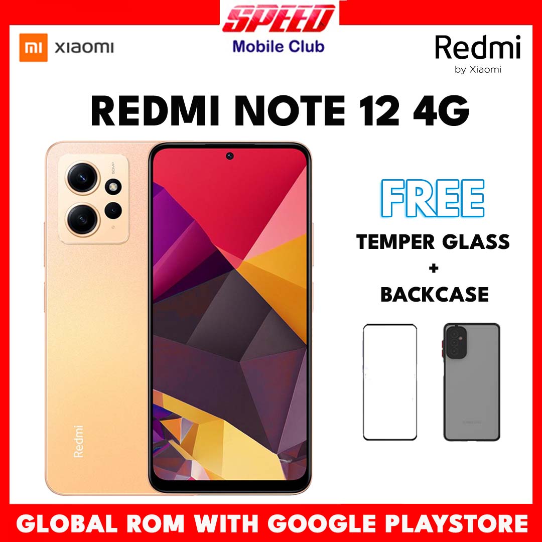 Xiaomi Redmi Note 12 4G | 6GB+128GB | 8GB+128GB | 8GB+256GB | Global ROM | Brand New With Warranty | FREE TEMPER GLASS+BACK CASE OR DISCOUNT PRICE