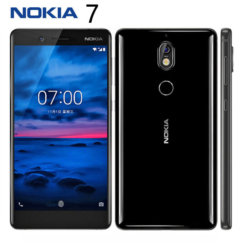 Original For Nokia 7 Octa-core 5.2 Inches 4GB RAM 64GB ROM 16MP Camera LTE IPS LCD Dual SIM Android Smartphone Unlocked Cellphone