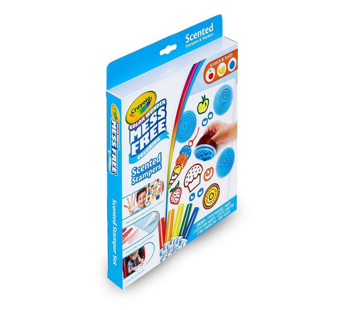 Crayola Color Wonder Mess Free Coloring & Scented Stampers Set, Mess-free Stamping & Coloring, Safe & Nontoxic, Gift For Kids, Age 3+