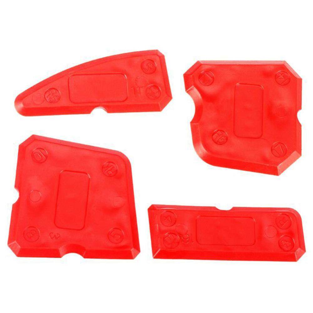 4pcs Silicone Smoothing Spatula Sealant Remover Caulking Scraper Grout Kit