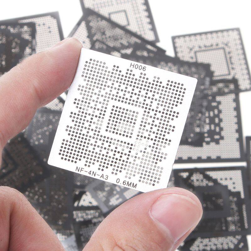 36Pcs/set Direct Heat Graphics Card Stencils Steel BGA Reballing Stencil for NVIDIA/for ATI Video Chips