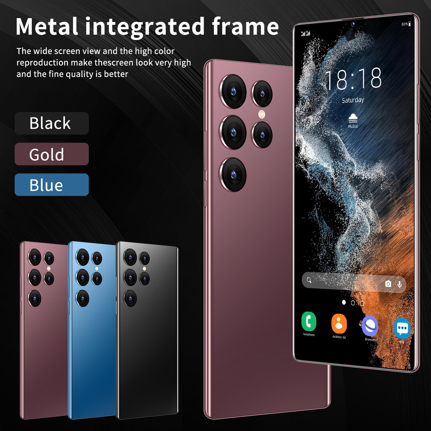【original ready】Original phone S22 Ultra 5G S22Ultra 5G 6.7 Inch hp 16G RAM 512G ROM 32MP 64MP 6800mah cheap cellphone washing warehouse Android 12.0 AI powered Face Recognition Unlocked Mobile Phones