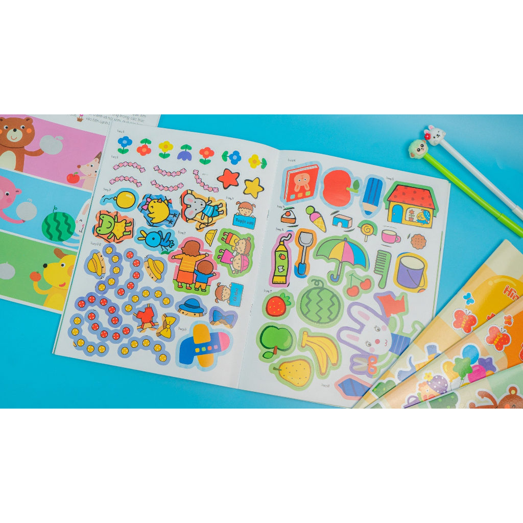 Children's books - Smart stickers to help children get used to math (Combo)