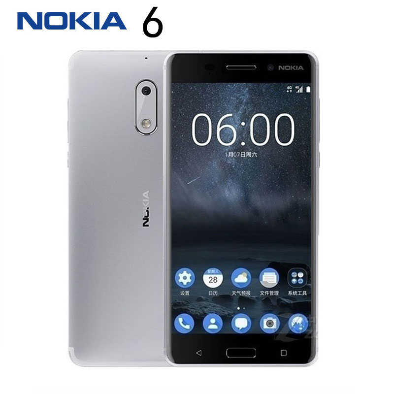Nokia 6 Smartphone celular Snapdragon 430 NFC Mobile Phone Android 7.0 Octa Core 5.5" 16.0 MP Fingerprint