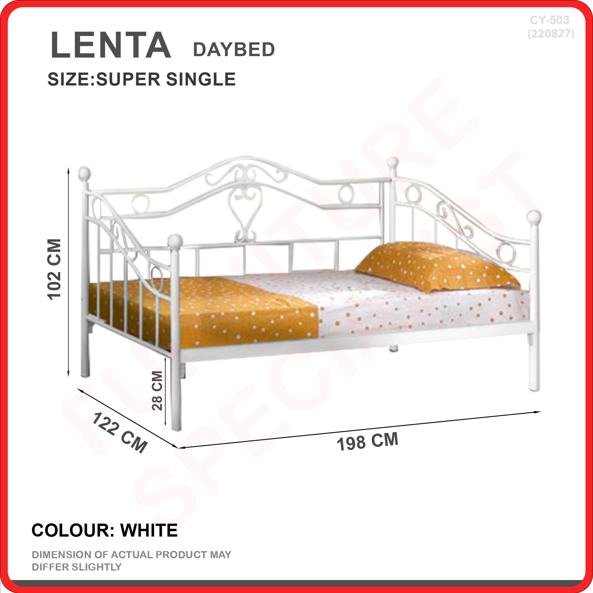 [Bulky]Furniture Specialist BUDGET METAL BED FRAME (SINGLE/ SUPER SINGLE/ QUEEN/ KING SIZE AVAIL)