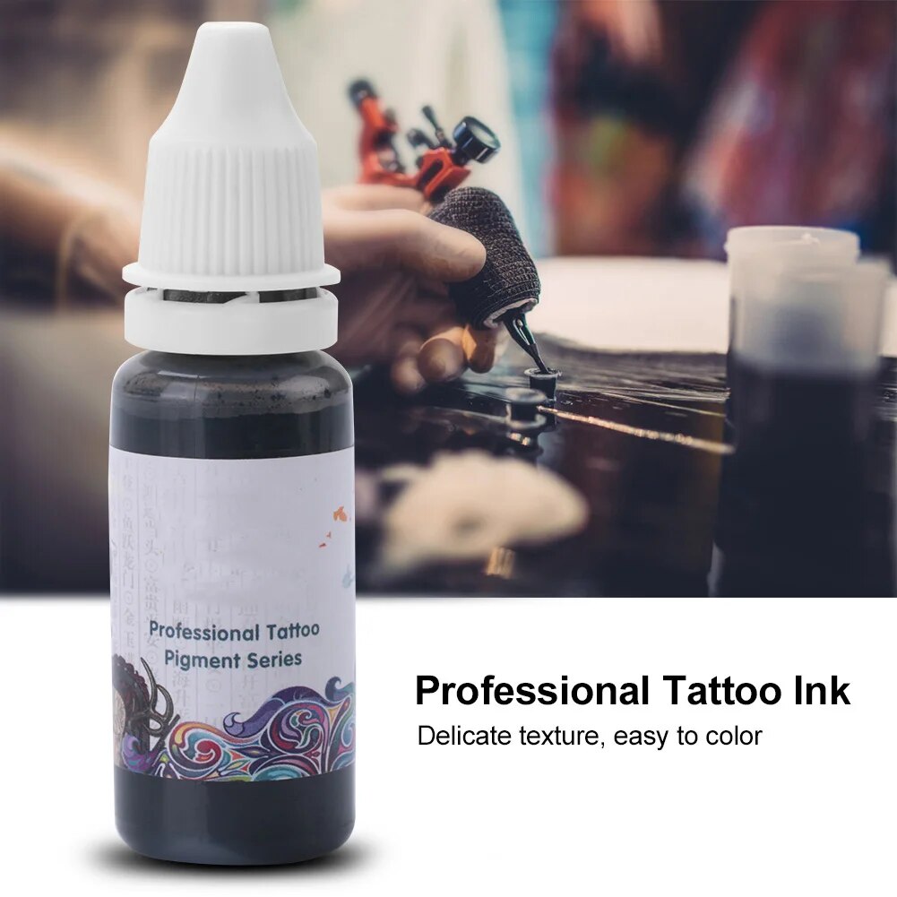 15ml Professional Safe Natural Plant Tattoo Ink Body Paint Microblading Pigment Semi-pernament Makeup Inks Beauty Tool Supplies