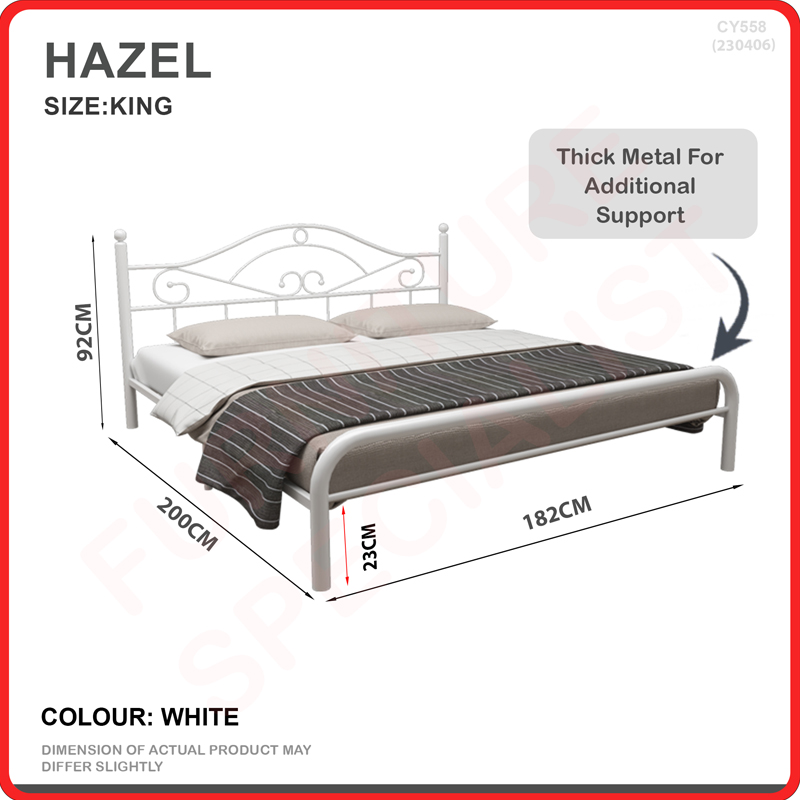 [Bulky]Furniture Specialist BUDGET METAL BED FRAME (SINGLE/ SUPER SINGLE/ QUEEN/ KING SIZE AVAIL)