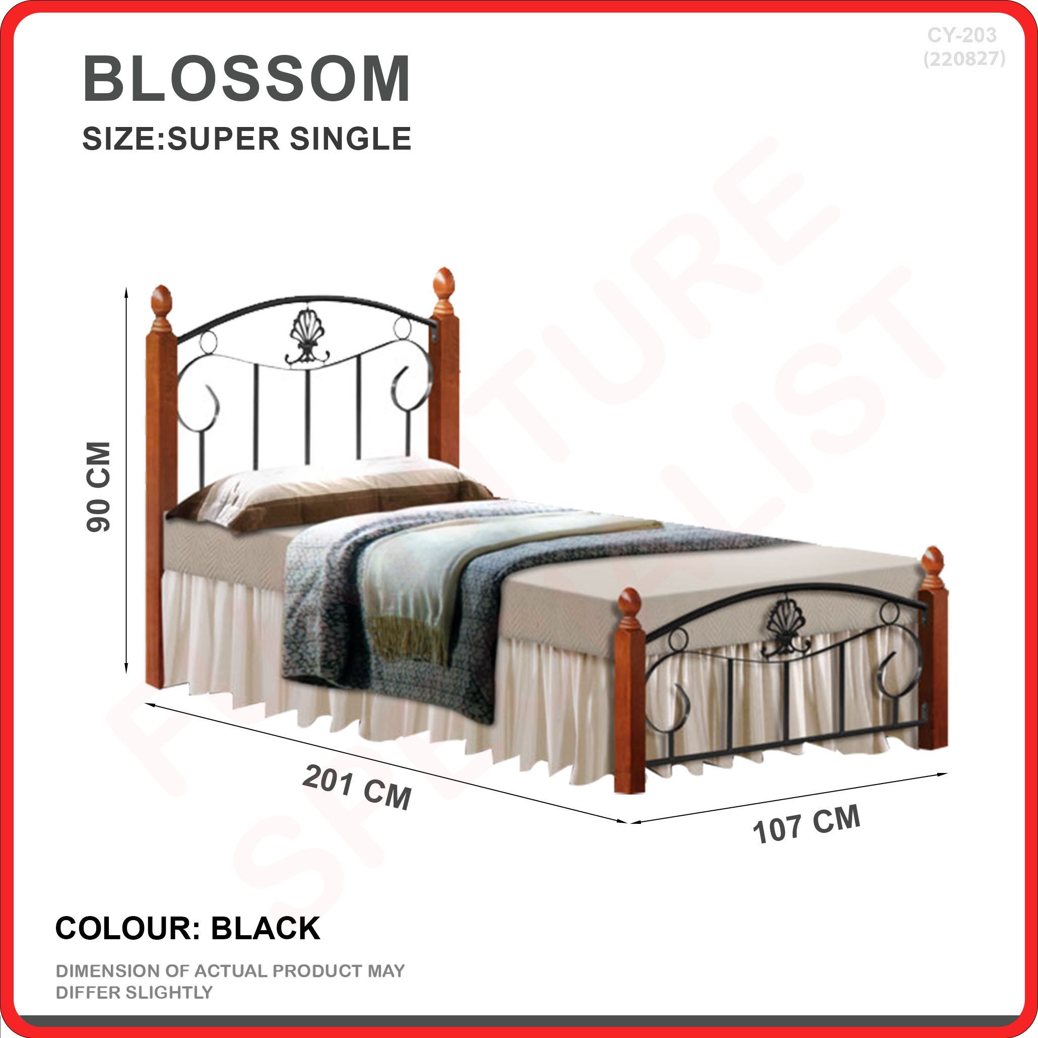 [Bulky]Furniture Specialist BUDGET METAL BED FRAME (SINGLE/ SUPER SINGLE/ QUEEN/ KING SIZE AVAIL)