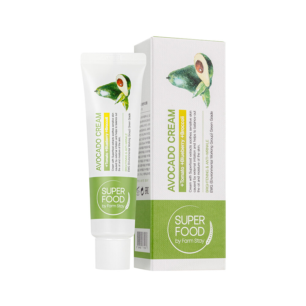 FARMSTAY SUPERFOOD AVOCADO CREAM 60g ★Korea cosmetics★
