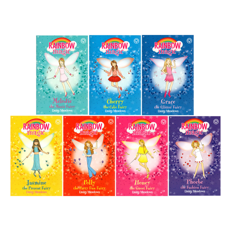 Original English version of the Rainbow Magic series 3 party Fairies 7 copies of Rainbow Magic fairies for sale children's extracurricular interest reading junior bridge chapter Novels