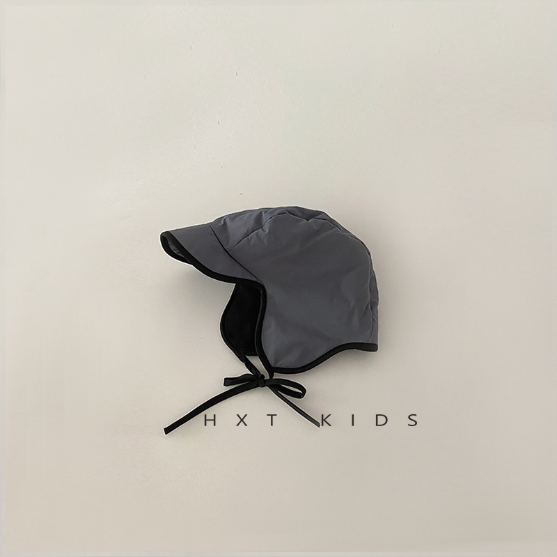 ▼✲ Ins windproof and coldproof children's Lei hat winter boys girls baby outdoor warm ear protection tide