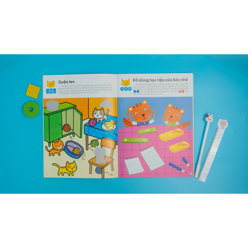 Children's books - Smart stickers to help children get used to math (Combo)