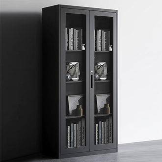 EZCARAY 2-Door Steel Swing Door Display / Filing Cabinet - S800