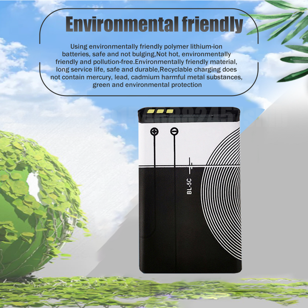 (In stock) BBL-5C BL5C BL 5C 3.7V 1020mAh Lithium Rechargeable Phone Nokia 1100 1110 1200 1208 1280 1600 2600 2700 3100 5130 N70**