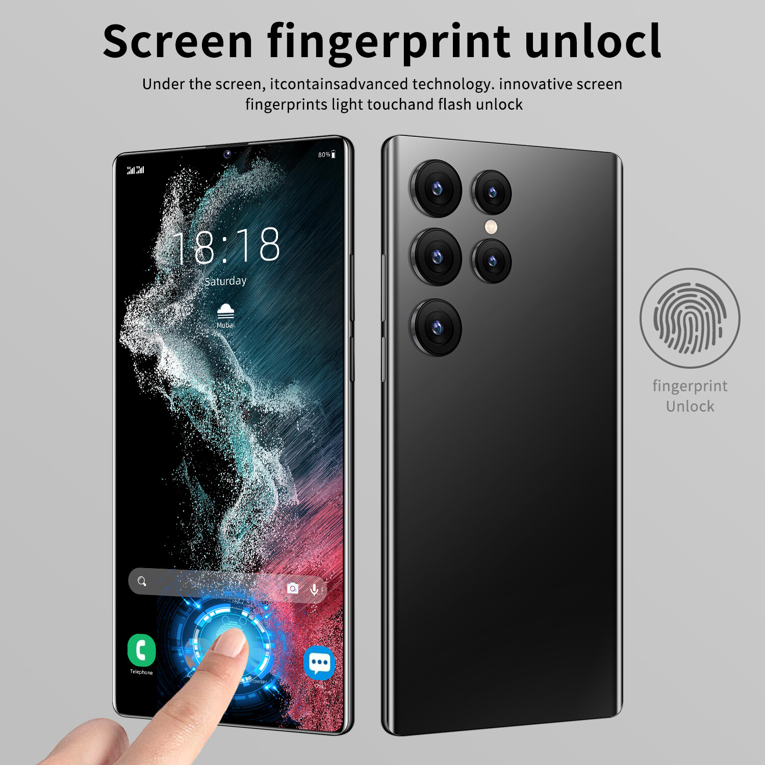 【original ready】Original phone S22 Ultra 5G S22Ultra 5G 6.7 Inch hp 16G RAM 512G ROM 32MP 64MP 6800mah cheap cellphone washing warehouse Android 12.0 AI powered Face Recognition Unlocked Mobile Phones