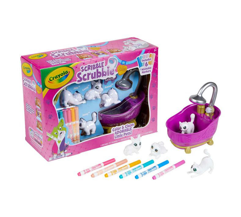 Crayola Scribble Scrubbie Pets Bath Tub Playset