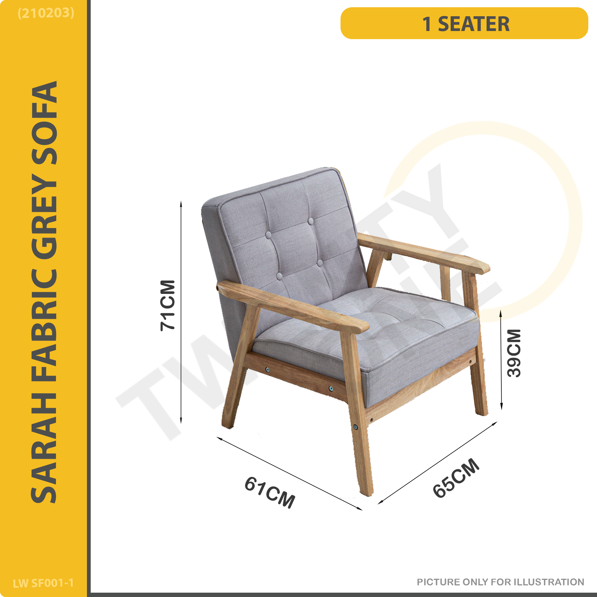 [Bulky]Twenty one SARAH/CORA SERIES SOFA 1SEATER/2SEATER/3SEATER/COFFEE TABLE/SIDE TABLE AVAILABLE ☆