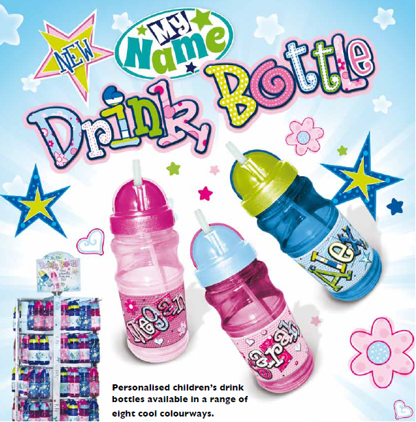 Children's My Name Drink Bottles: I