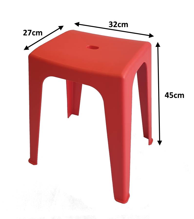 [TheGoodFurniture] Plastic stool Sturdy Stackable stools Durable Budget Colorful Strong chair Stackable 塑料椅头 ? Can Mixed Colors ?