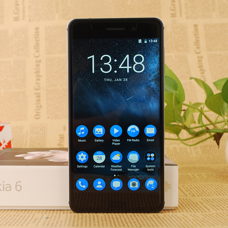 Nokia 6 Smartphone celular Snapdragon 430 NFC Mobile Phone Android 7.0 Octa Core 5.5" 16.0 MP Fingerprint