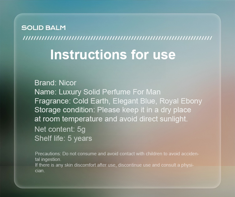 hpyshop Portable Luxurious perfumer balm for men