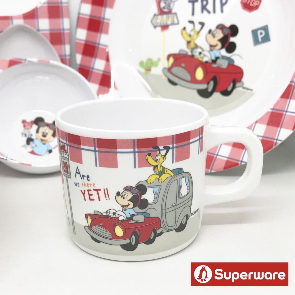 Superware Melamine Glass 3 Inches Children's Mugs Cartoon Water Cups Srithai (Sell By Piece/Choose Product Code); Total 1