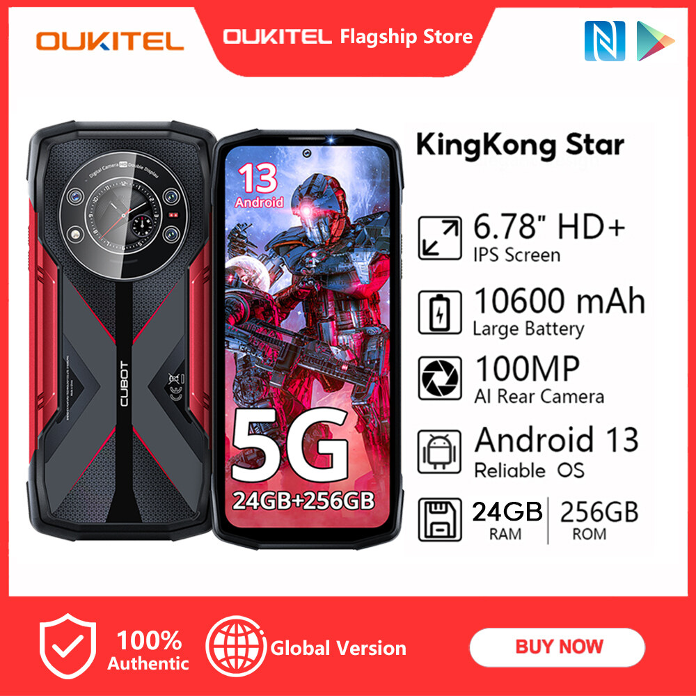 Cubot KingKong Star 5G 24GB+256GB 6.78" 2K Screen Rugged Smartphone