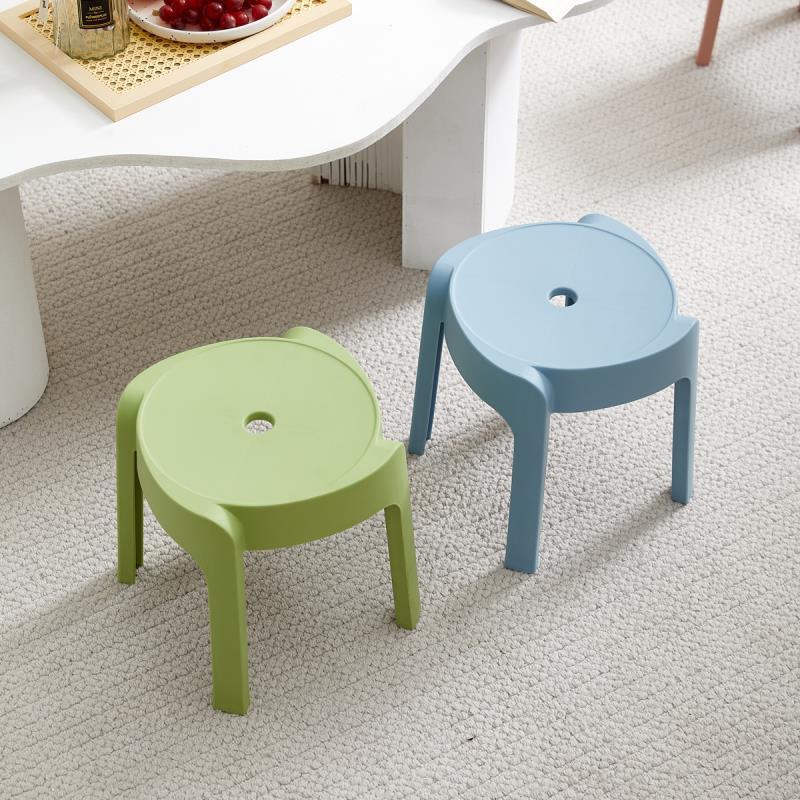 [Ready Stock] 30cm Plastic Stool Nordic Short Kids Chair Household