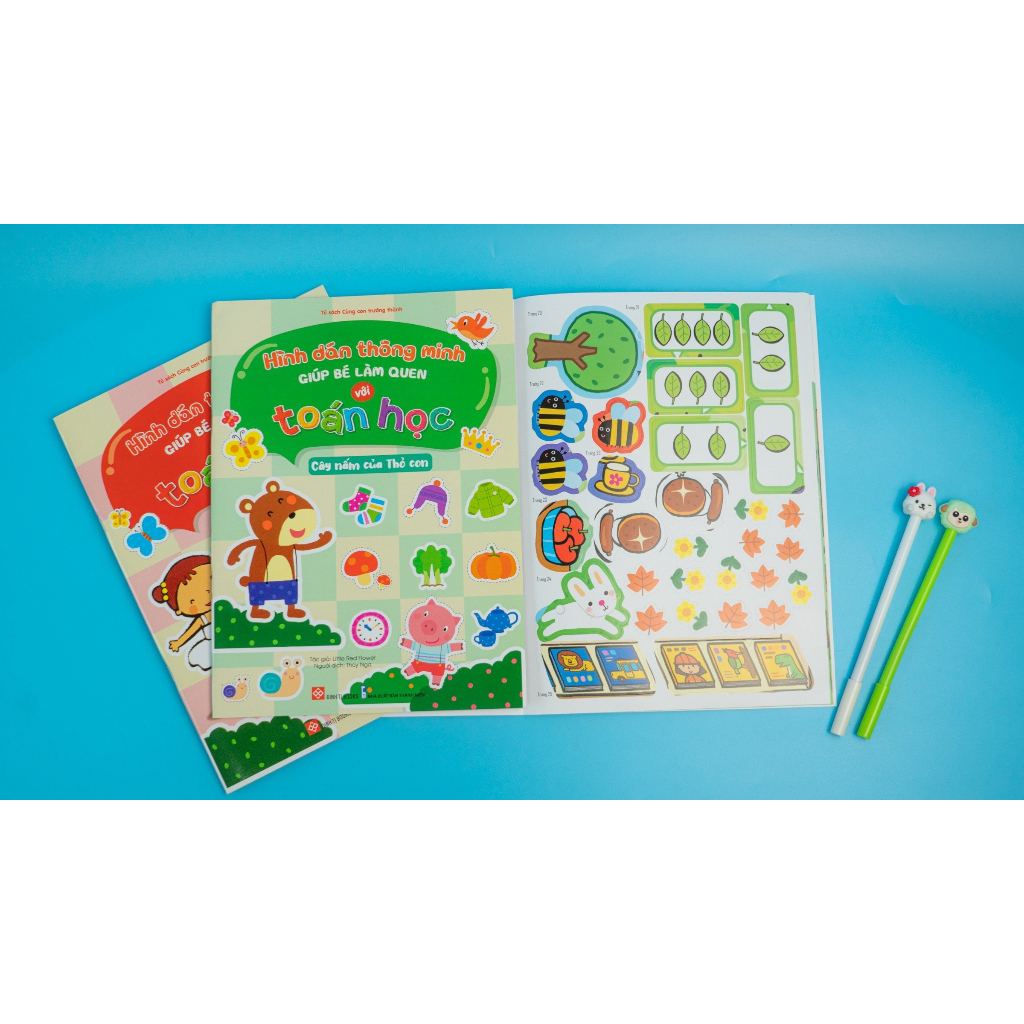 Children's books - Smart stickers to help children get used to math (Combo)