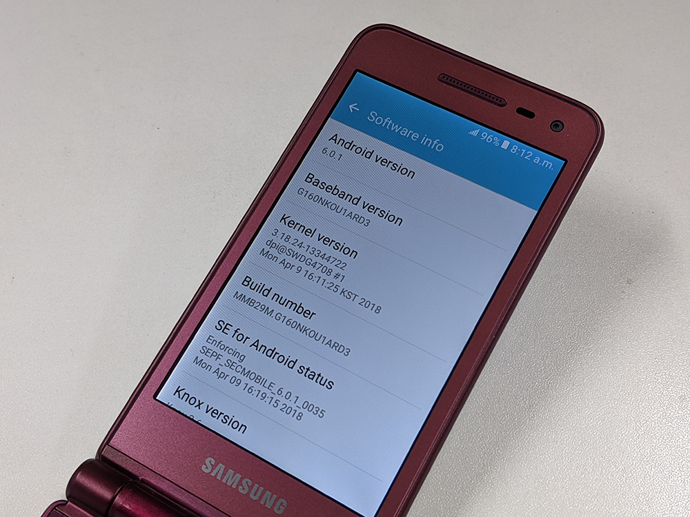 Samsung Galaxy Folder2 G160N 4G LTE Snapdragon 425 Quad Core 3.8 inches 8MP Camera WIFI Bluetooth 1950mAh Android 6.0 Single SIM Flip Mobile Phone