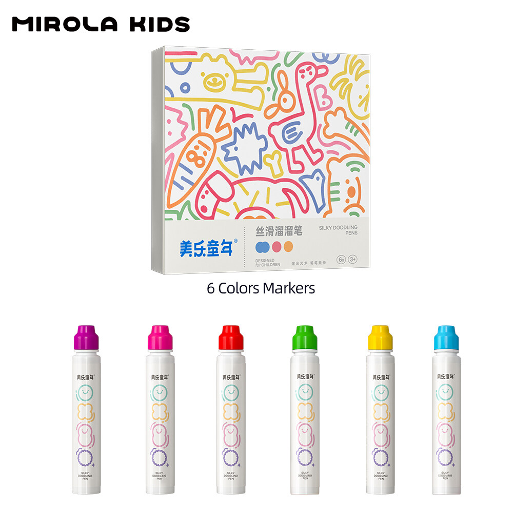 MIROLA KIDS Little Dot Markers for Kids 6/12 Colors, Dot Paint Markers Non-Toxic Colorful Pen, Preschoolers Profesional Painting Supplier