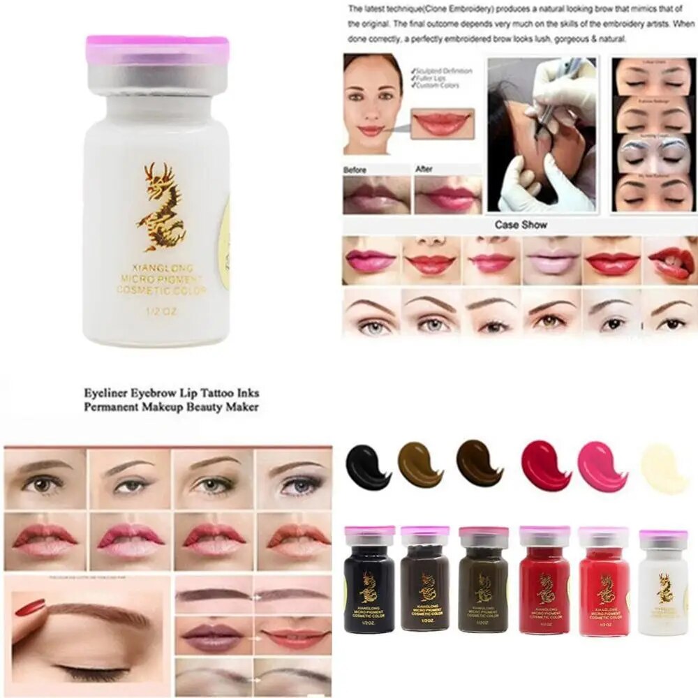 2021 Semi Permanent Eyebrow Tattoo Ink Durable Emulsions Makeup Pigment Microblading Coloring Beauty Tool Supplies