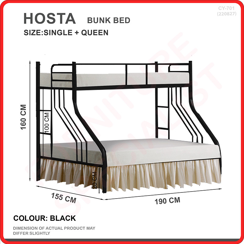 [Bulky]Furniture Specialist BUDGET METAL BED FRAME (SINGLE/ SUPER SINGLE/ QUEEN/ KING SIZE AVAIL)