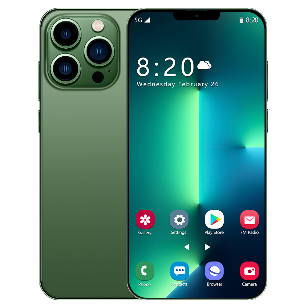 handphone Dual Sim card i13 pro max 5600mAh  Battery Smartphone 6.7inch Full HD Screen Cellphone Super CPU mobiles Fast Charge feature phones 12+512GB Memory Android phone