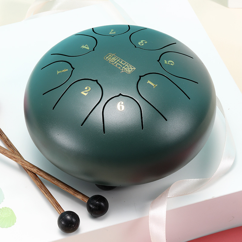 of new [Launch products]Lotus brand children's ethereal drum 6-inch empty color drum for kindergarten[1: 1 with drum stick]