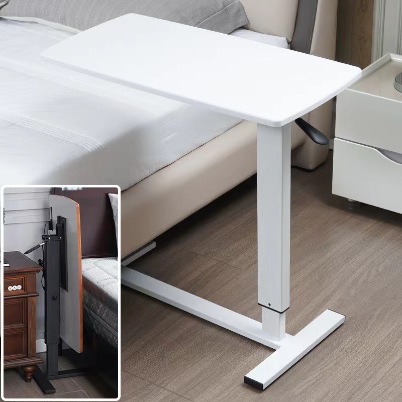 Premium Overbed Table / Movable Bedside Table/ Height Adjustable Hospital Bed Table / Folding Table