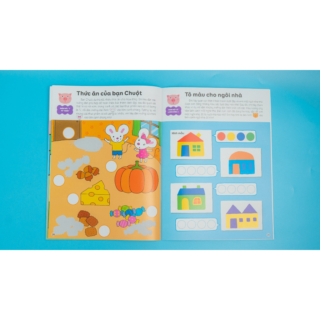 Children's books - Smart stickers to help children get used to math (Combo)