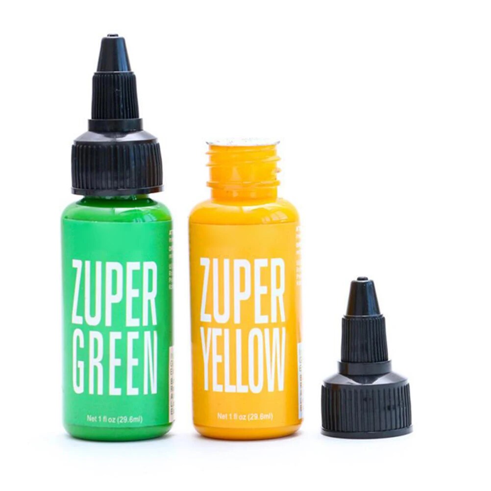 5colors Tattoo Pigment Inks 30ml/bottle Safe Permanent Tattoo Paints Supplies For Body Beauty Tattoo Art For Professional Use E