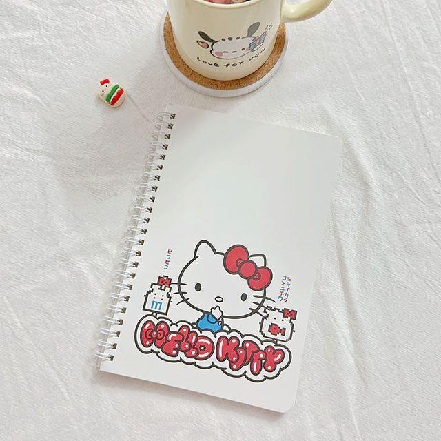 ❅ Cartoon Anime Sanrios Stationery Hello Kittys Kawaii Cute Student A5 Notebook Children Handbook Notepad Children's Gift
