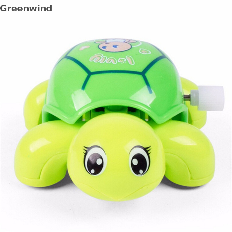 【Greenwind】 Animal Clockwork Tortoise Baby Turtles Toys Infant Crawling Wind Up Toy,